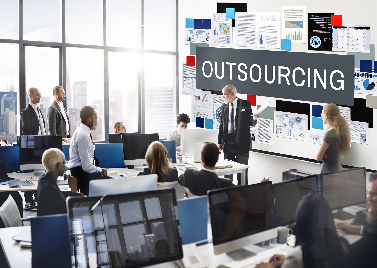 The image depict show payroll outsourcing give a solution for payroll compliance mistakes.