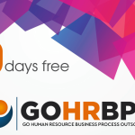 The iamge displays GOHRBPO logo and mentions 30 days free GOHRBPO payroll.